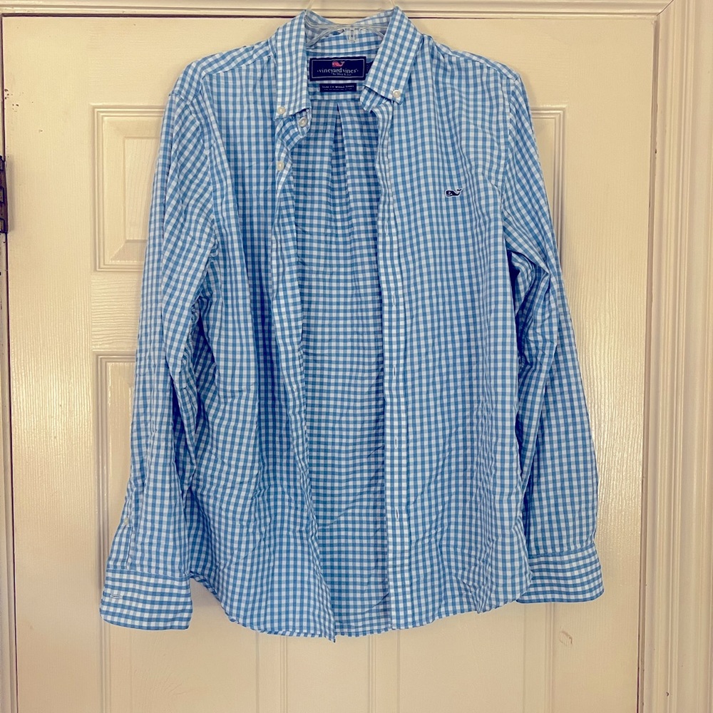 Vineyard Vines Blue Checkered Skirt